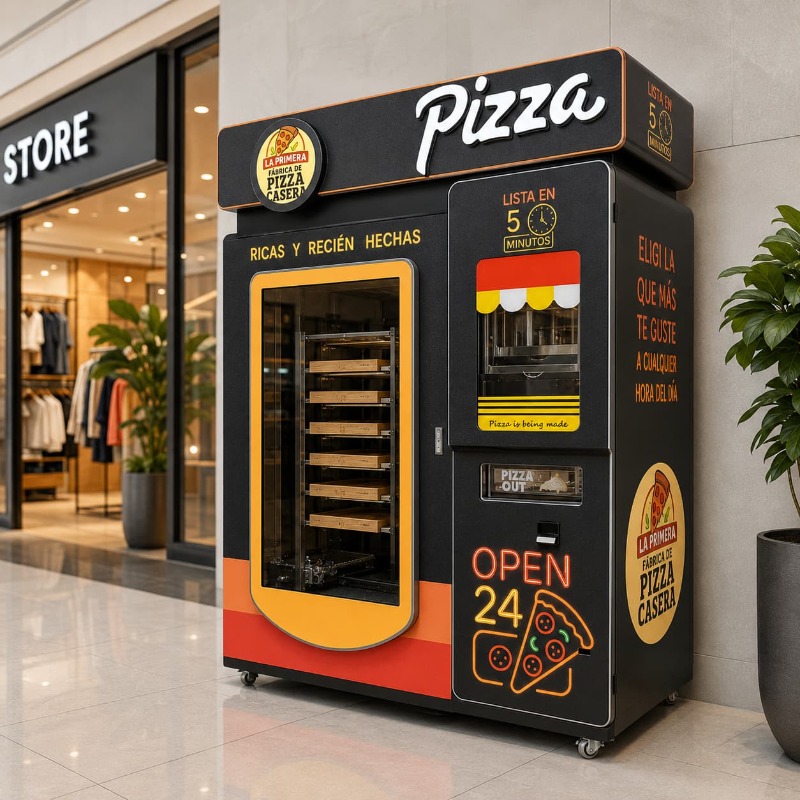 Meal Prep Vending Machine - Food Safe Pizza Vending Machine Customized