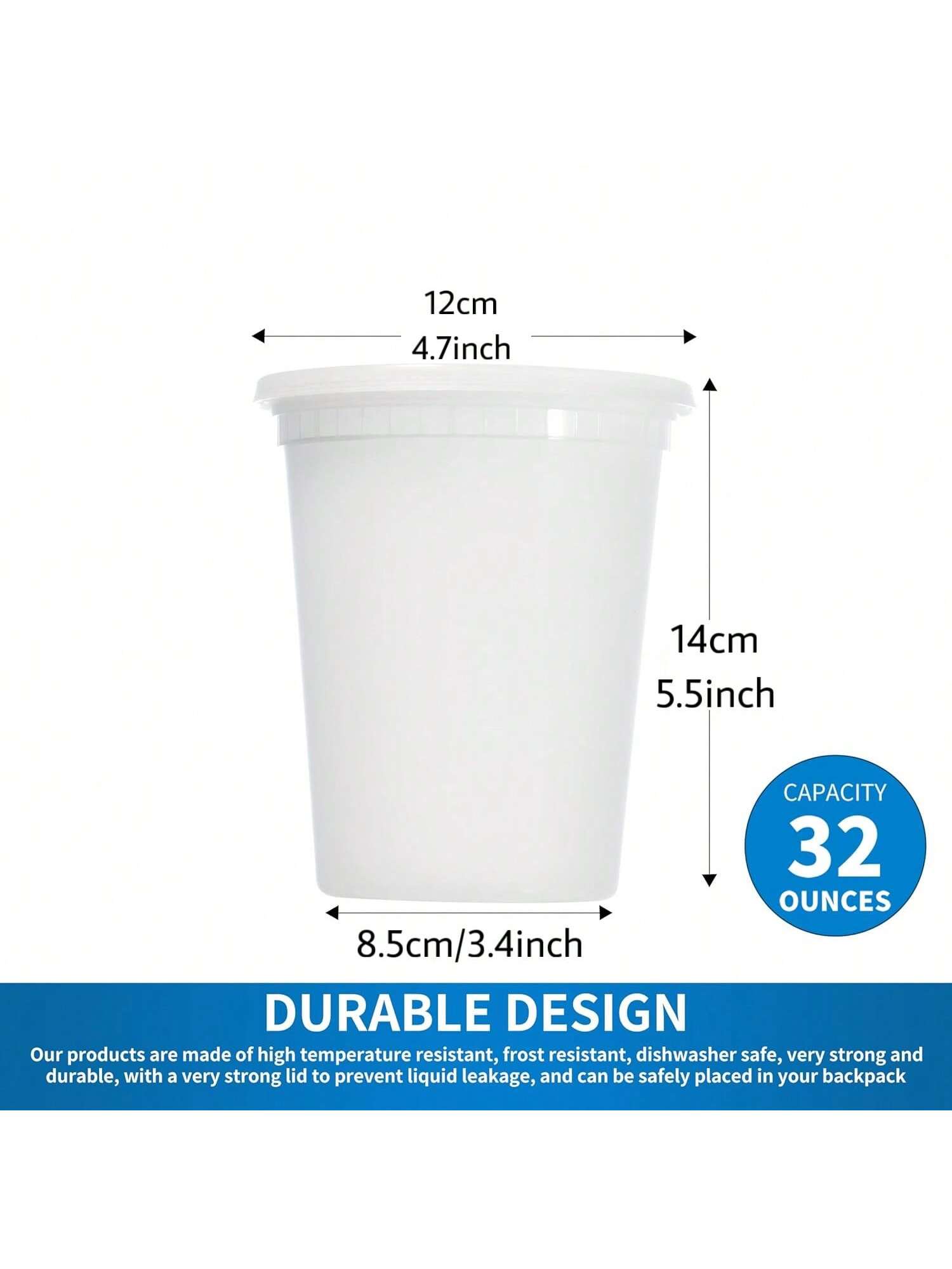 24Pack 32oz Deli Containers wi - огляд і ціна Meal Prep Day