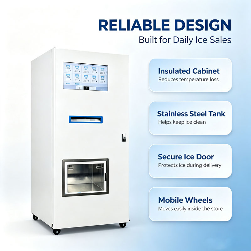 Commercial Vending Machine Ice - огляд і ціна Meal Prep Vending Machine