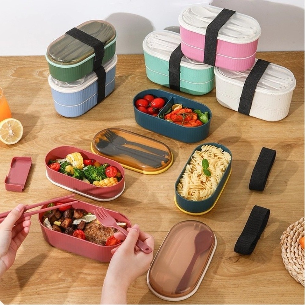 Portable Double Layer Lunch Bo - огляд і ціна Meal Prep Microwave