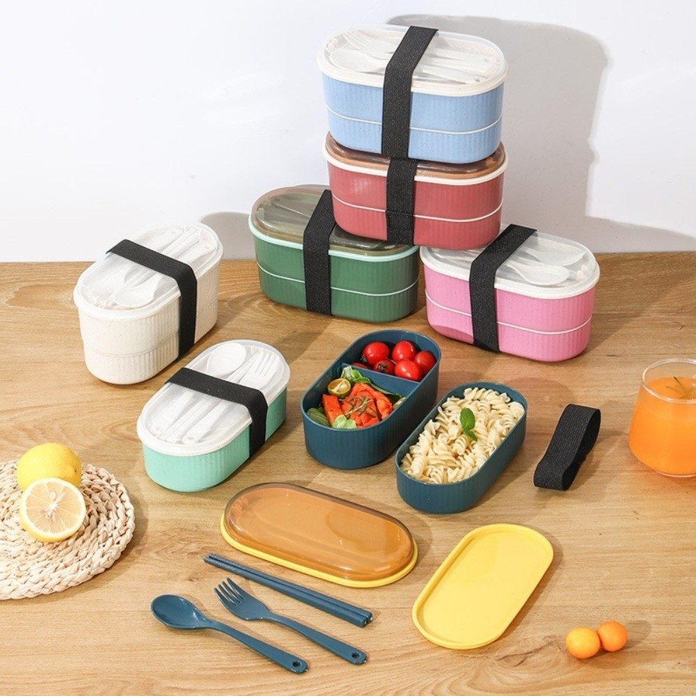 Portable Double Layer Lunch Bo - огляд і ціна Meal Prep Microwave