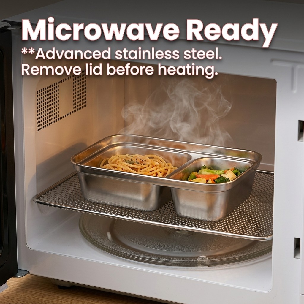 Microwave Safe 304 Stainless S - огляд і ціна Meal Prep Day