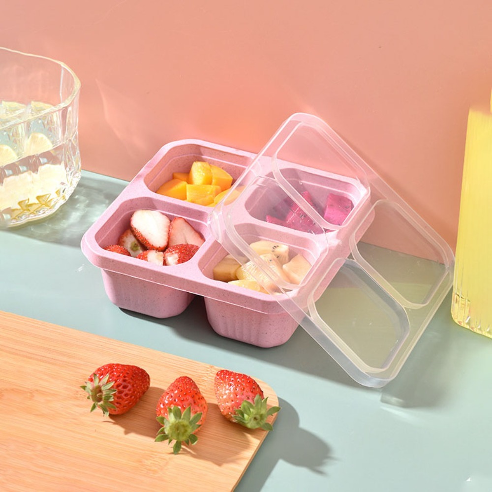 1pc Reusable Wheat Straw 4 Com - огляд і ціна Meal Prep Day