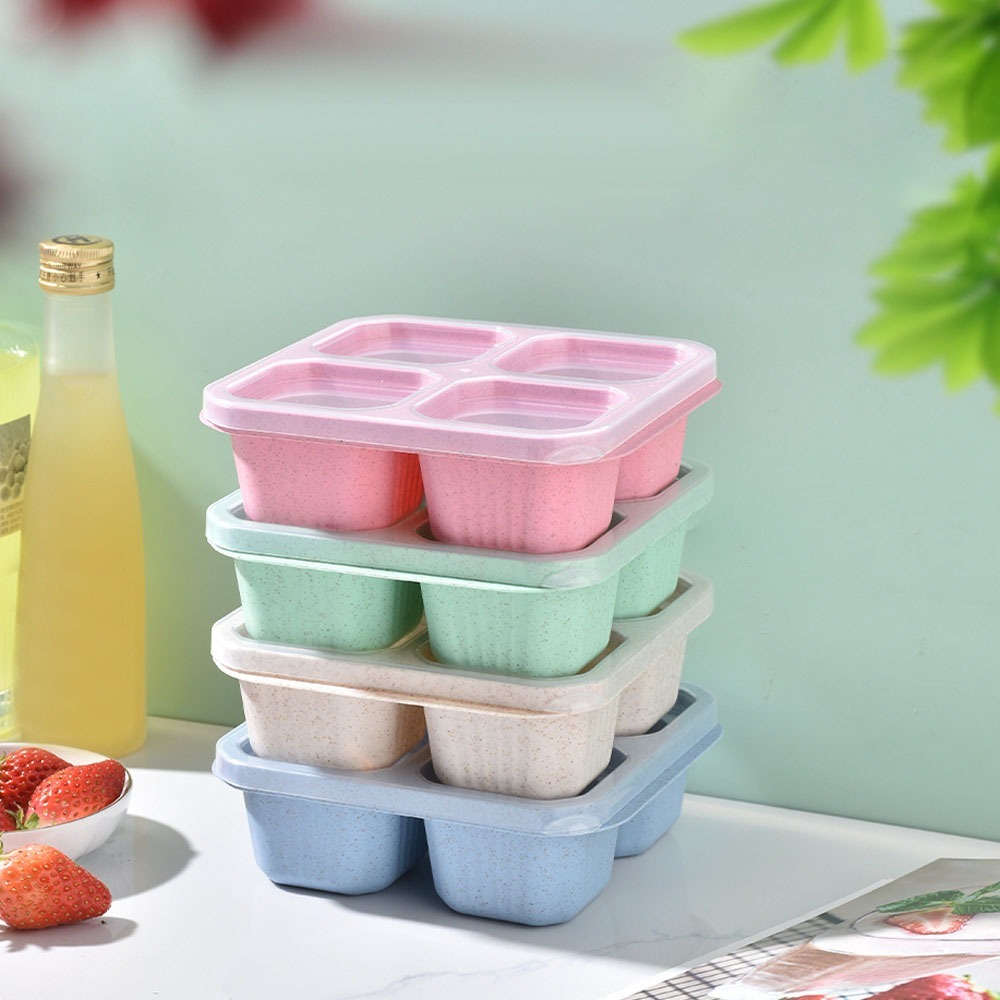 1pc Reusable Wheat Straw 4 Com - огляд і ціна Meal Prep Day