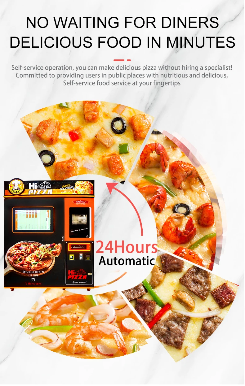 Customized Fully Automated Piz - огляд і ціна Meal Prep Vending Machine