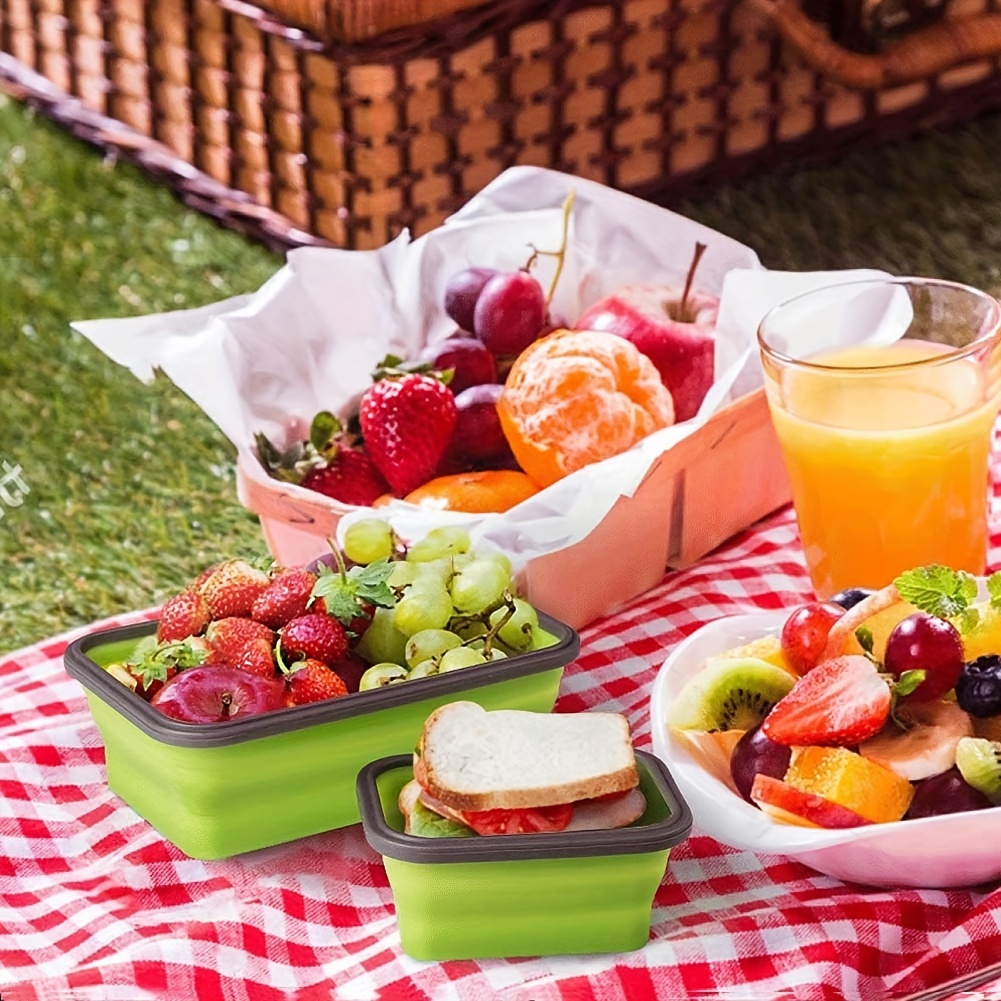 1/4PCS Folding Silicone Lunch  - огляд і ціна Meal Prep Microwave