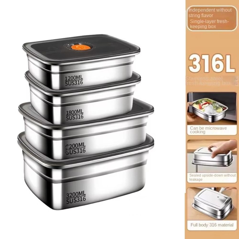 Stainless Steel Camping Lunch  - огляд і ціна Meal Prep Microwave