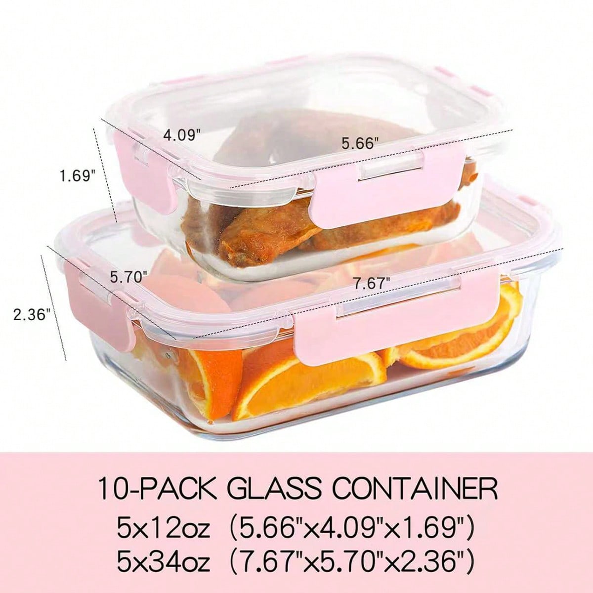 10 Pack Glass Meal Prep Contai - огляд і ціна Meal Prep Microwave