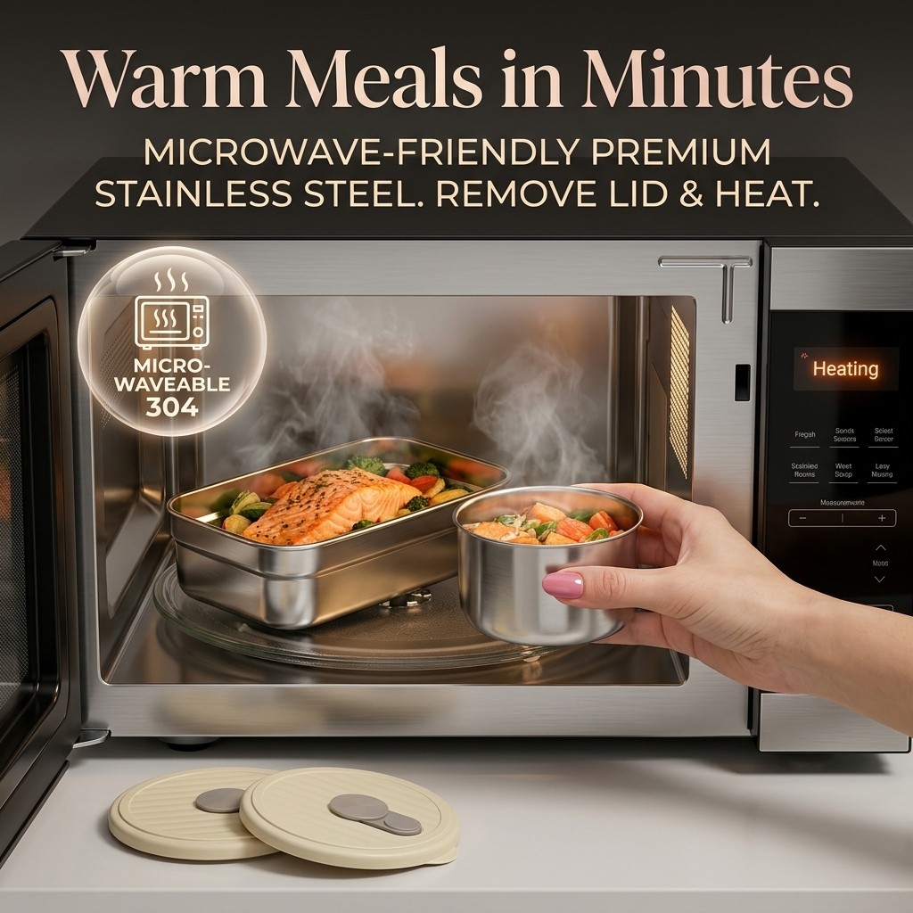 Microwave Safe 304 Stainless S - огляд і ціна Meal Prep Day