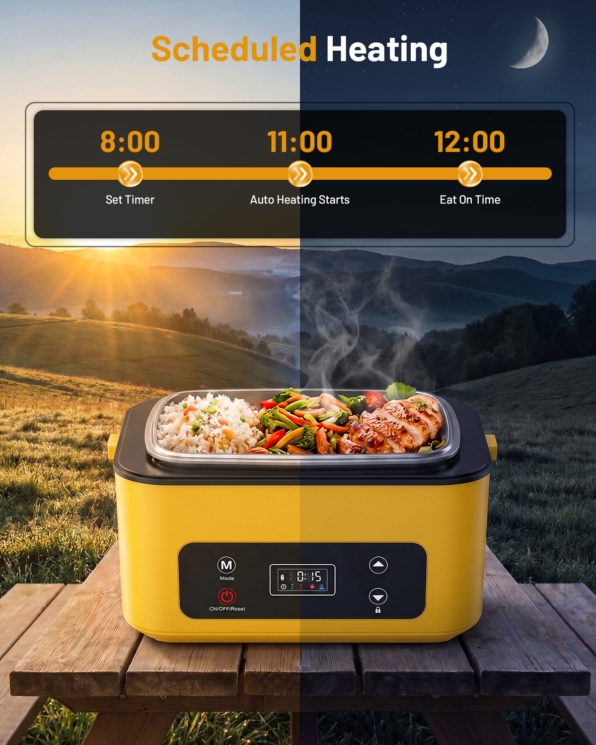 TaskStar Portable Heated Lunch - огляд і ціна Stainless Bento Box