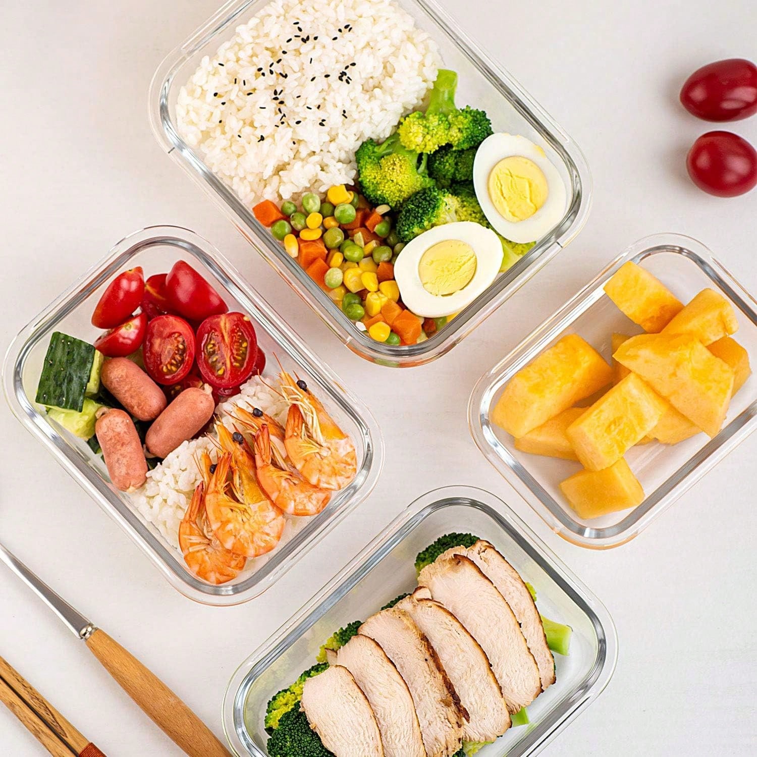 10 Pack Glass Meal Prep Contai - огляд і ціна Meal Prep Microwave
