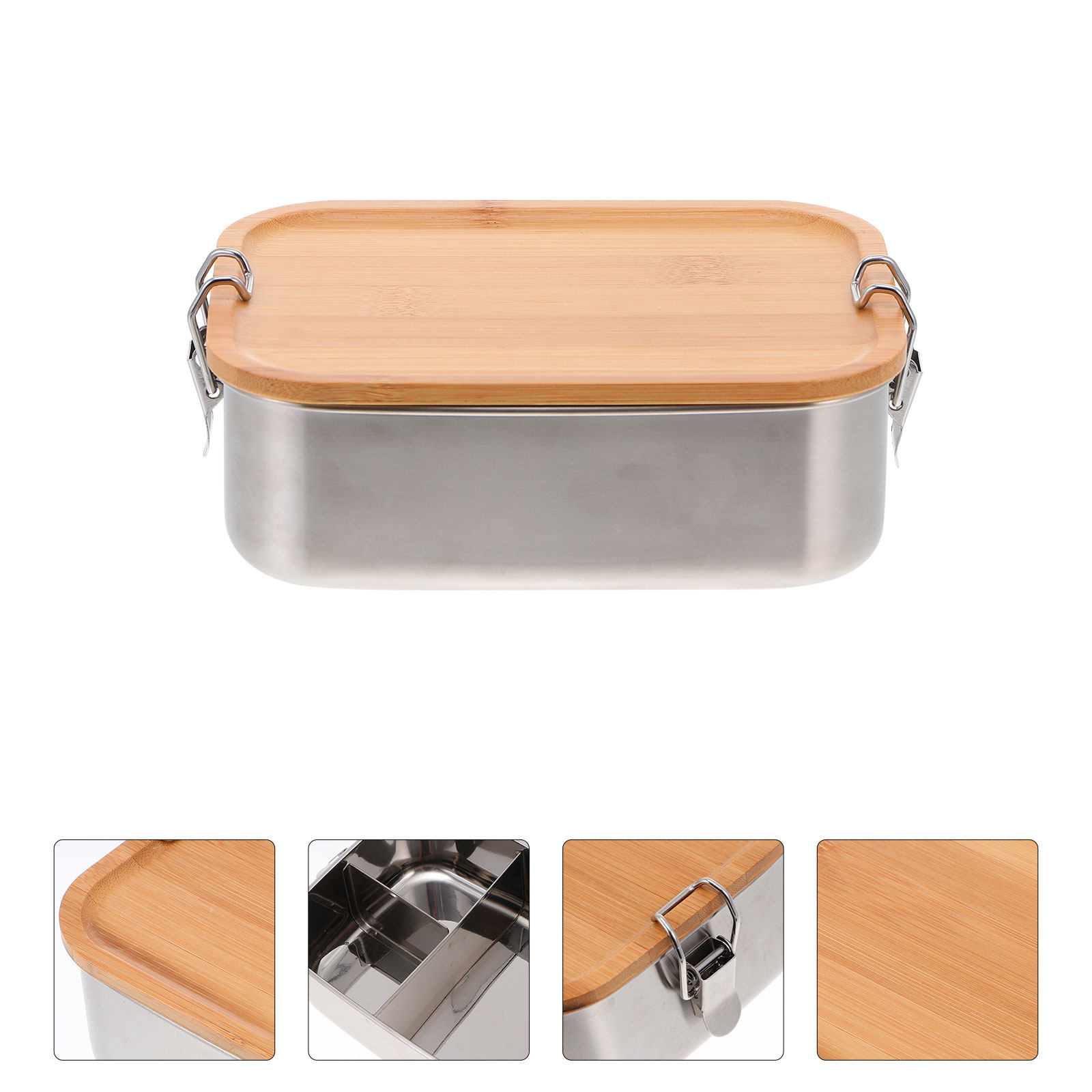 1Pcs Stainless Steel Bento Lun - огляд і ціна Stainless Bento Box