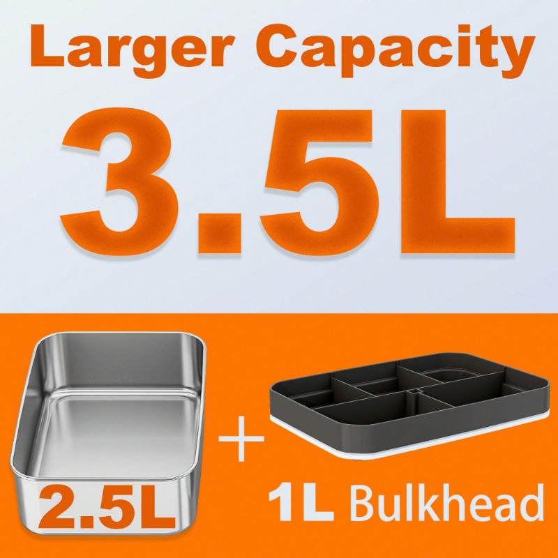 Dual‑Use Electric Heated Lunch - огляд і ціна Stainless Bento Box