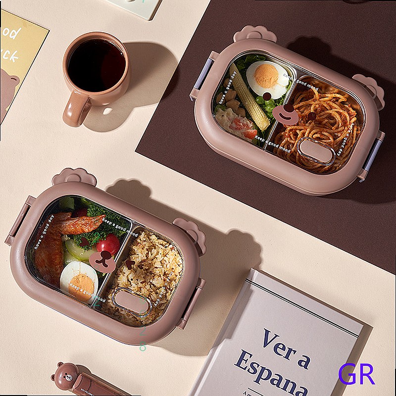 Cute Bear Stainless Steel Insu - огляд і ціна Stainless Bento Box