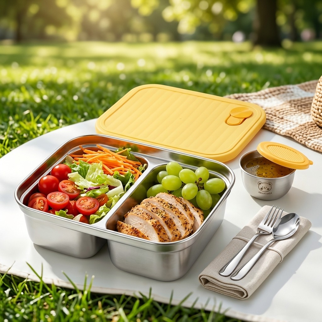 304 Stainless Steel Lunch Cont - огляд і ціна Meal Prep Microwave