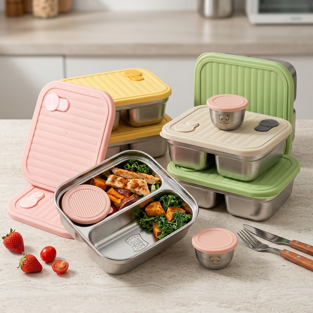 304 Stainless Steel Lunch Cont - огляд і ціна Meal Prep Microwave