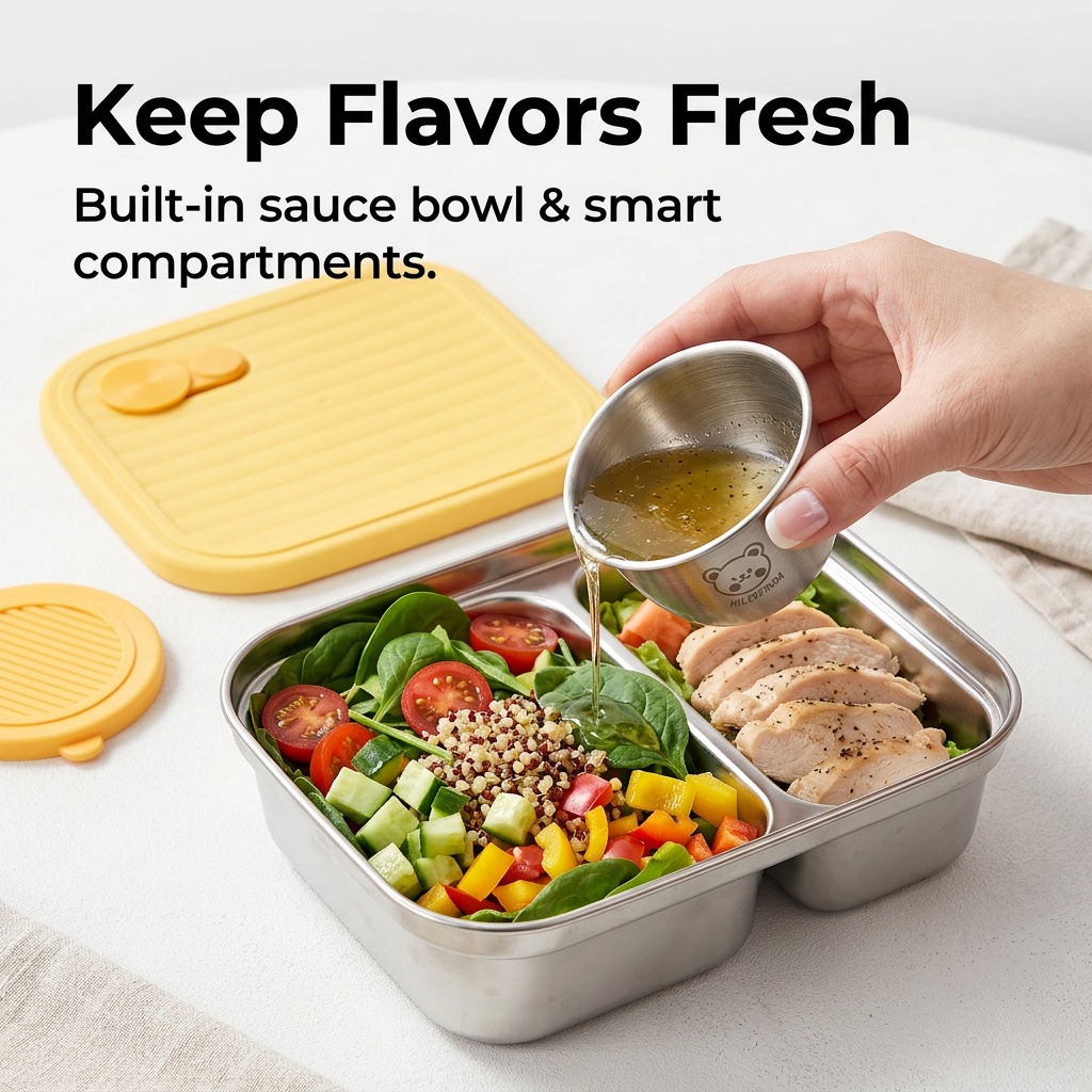 304 Stainless Steel Lunch Cont - огляд і ціна Meal Prep Microwave