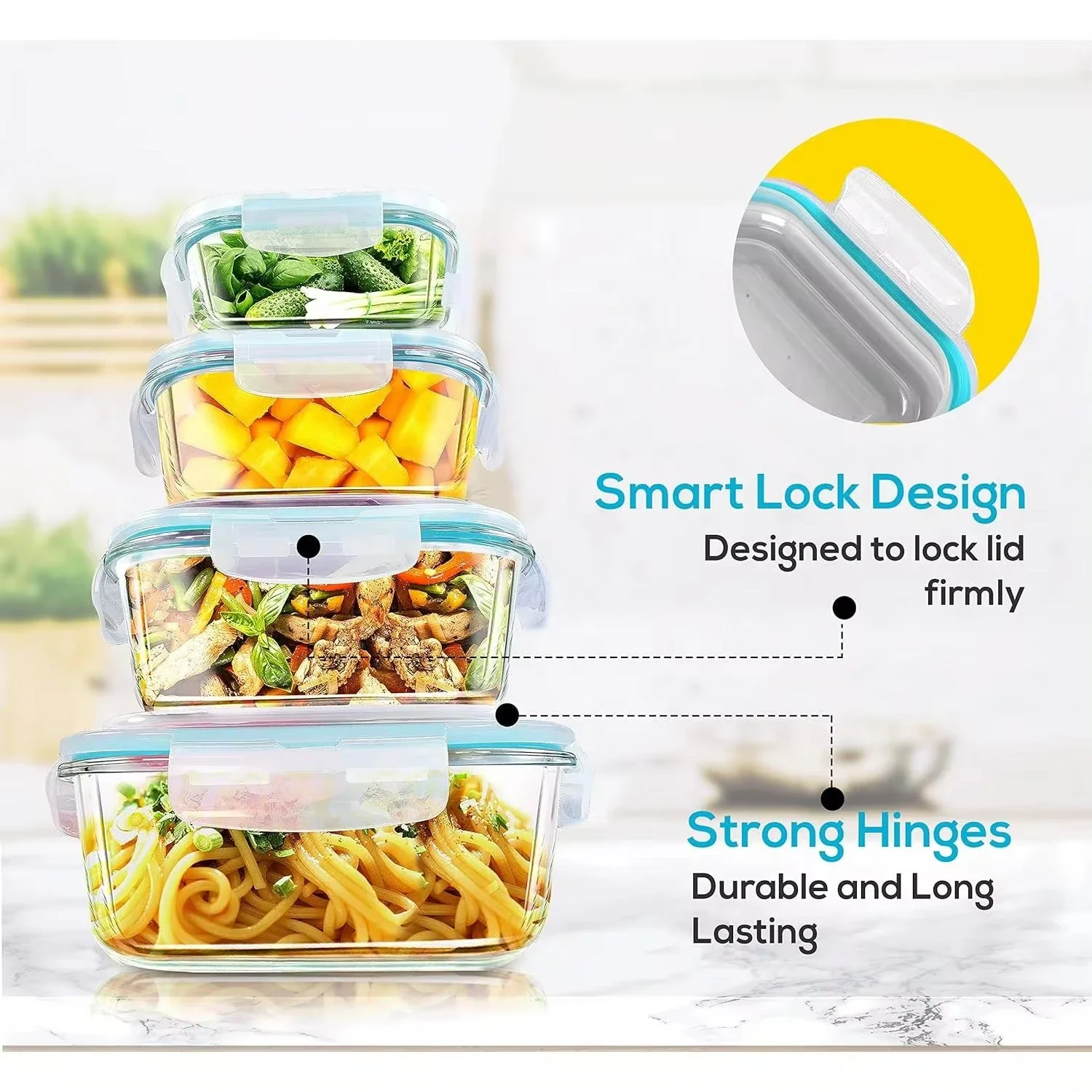 Glass Lunch Box Food Storage C - огляд і ціна Meal Prep Day