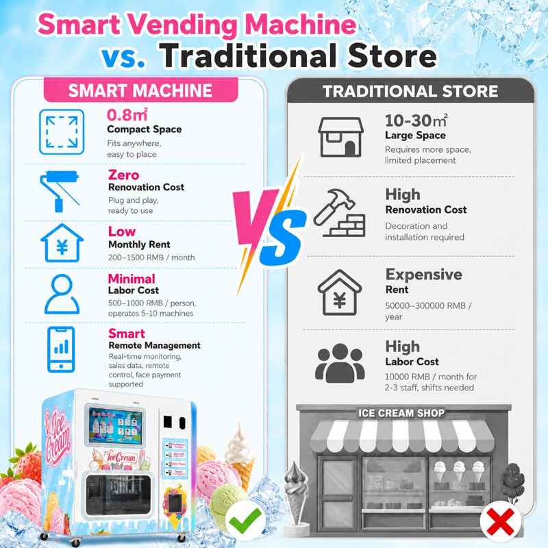 Ice Cream Robot Vending Machin - огляд і ціна Meal Prep Vending Machine