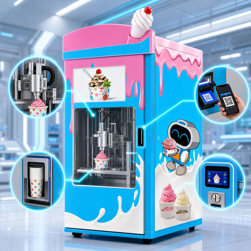Ice Cream Robot Vending Machin - огляд і ціна Meal Prep Vending Machine