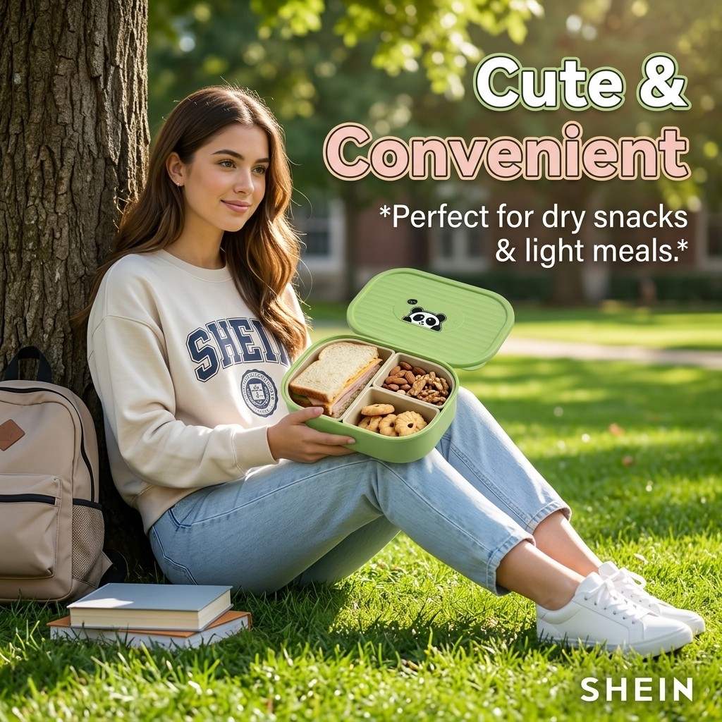 Cute Plastic Divided Lunch Box - огляд і ціна Meal Prep Microwave