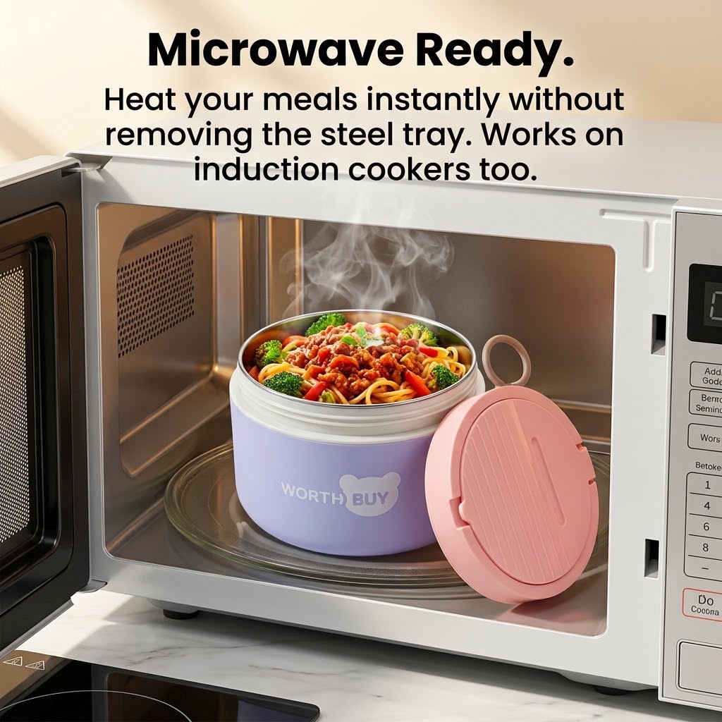 304 Stainless Steel Thermal Lu - огляд і ціна Meal Prep Microwave
