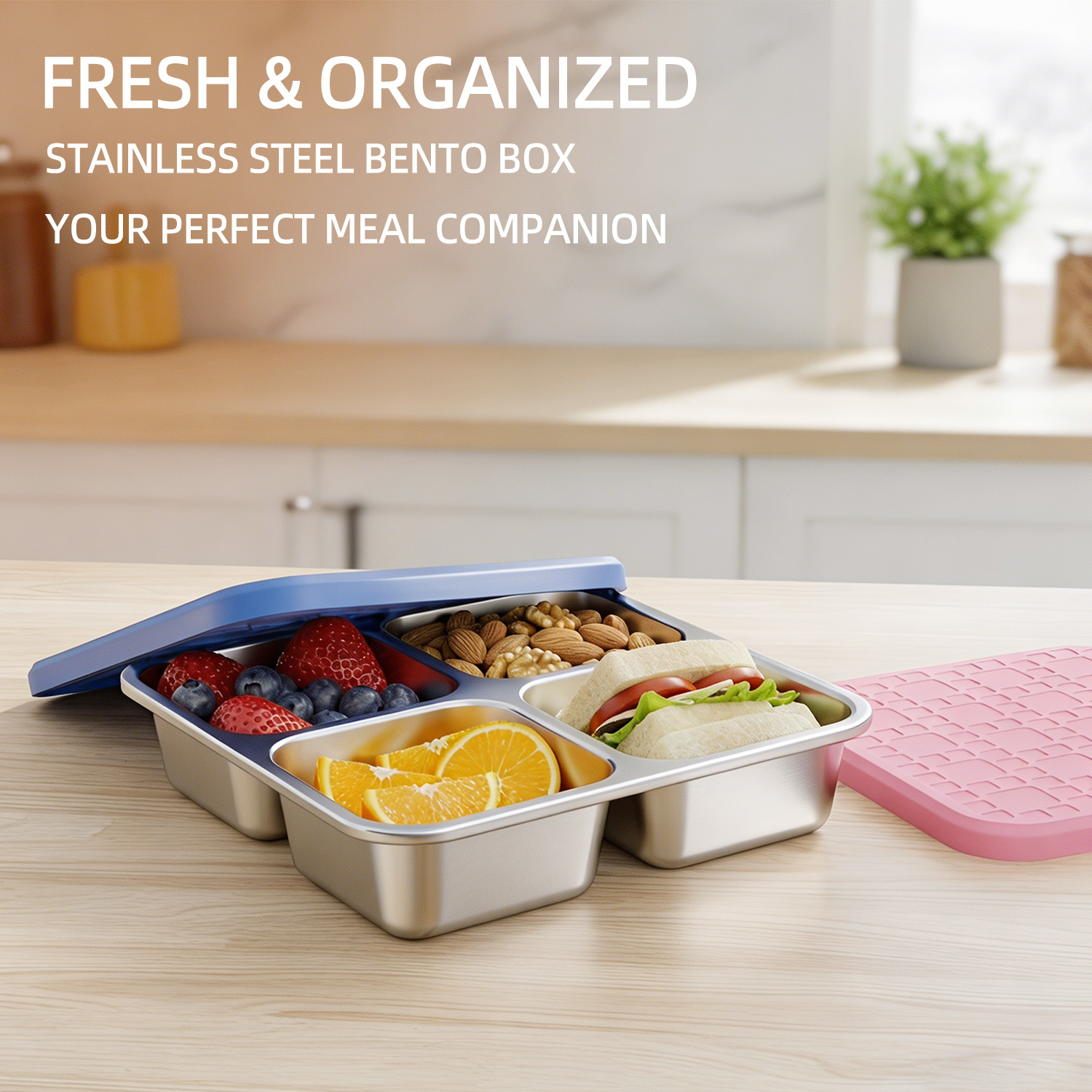 304 Stainless Steel Divided Lu - огляд і ціна Stainless Bento Box