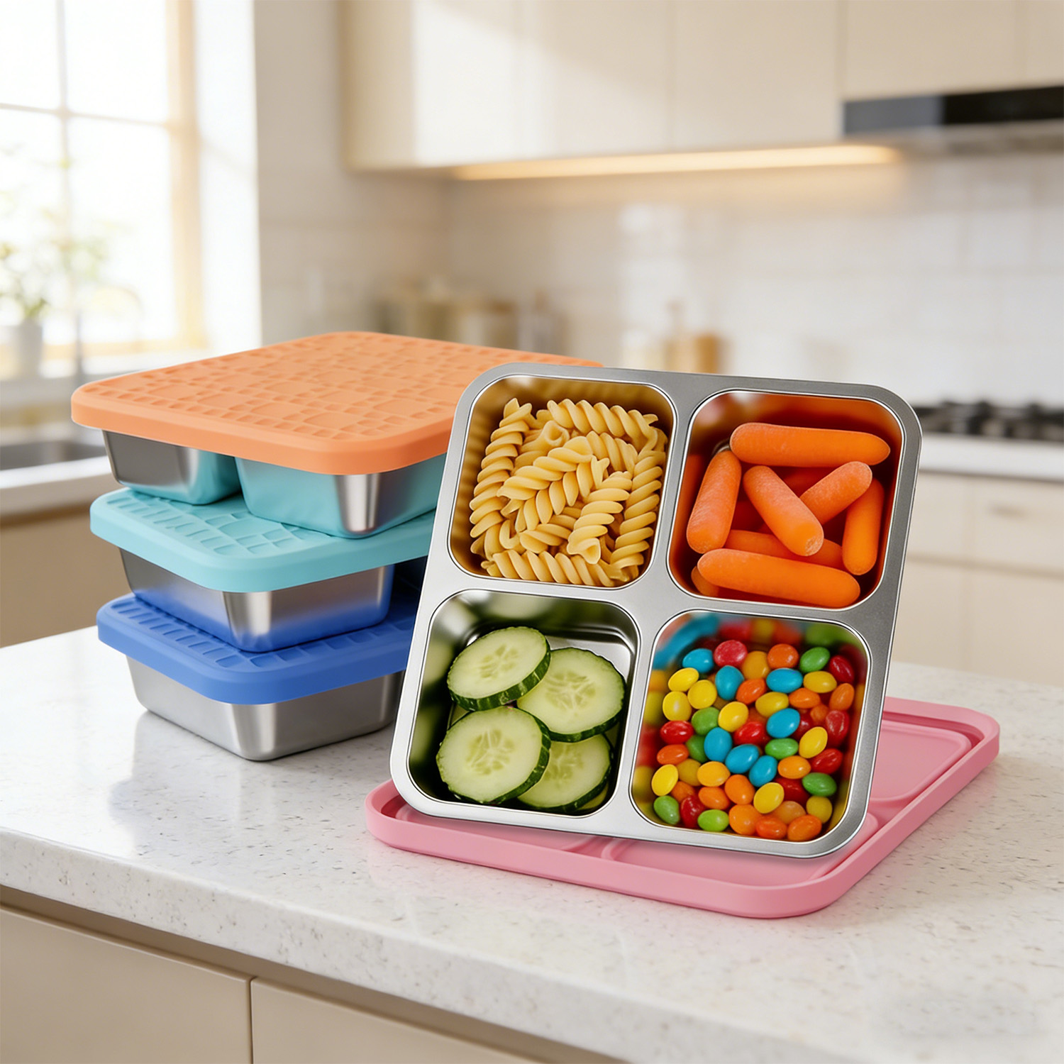 304 Stainless Steel Divided Lu - огляд і ціна Stainless Bento Box